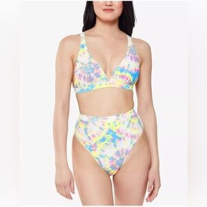 Jessica Simpson Women’s Tie-Dye Swim Bathing Bikini Set